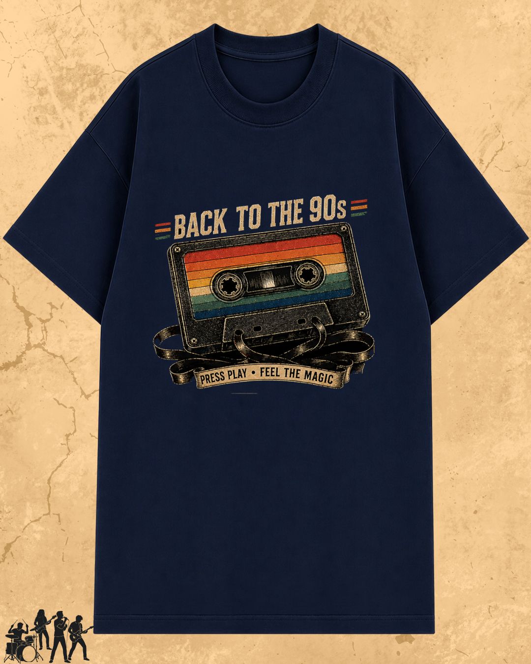 Retro Cassette Music Cotton Tshirt