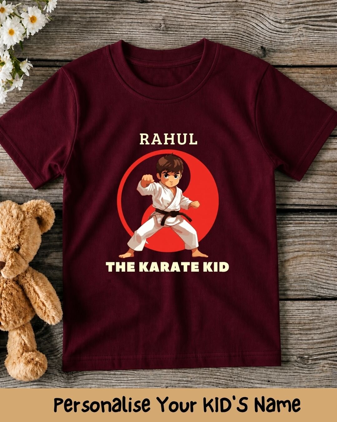 Karate & Pirate Theme Custom Kid Cotton Tee
