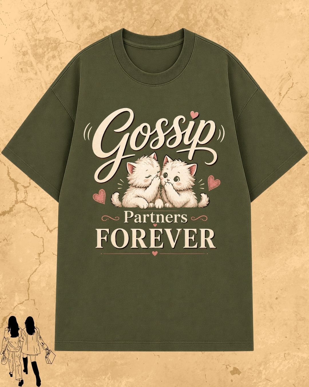Meow Besties Cotton Tshirt