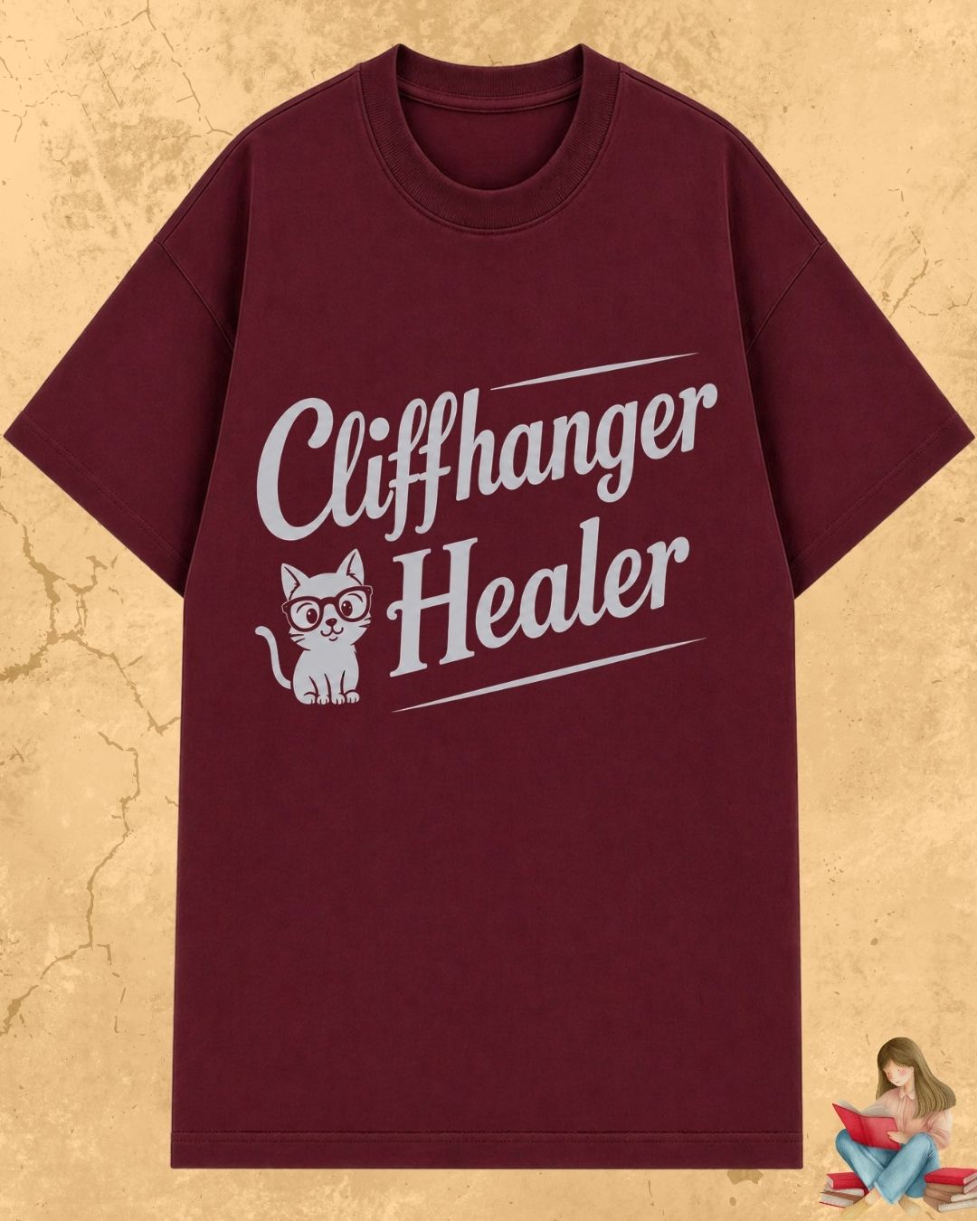 Purrfect Reader Cotton Tshirt