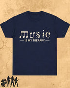 Music Is My Therapy Cotton Tshirt
