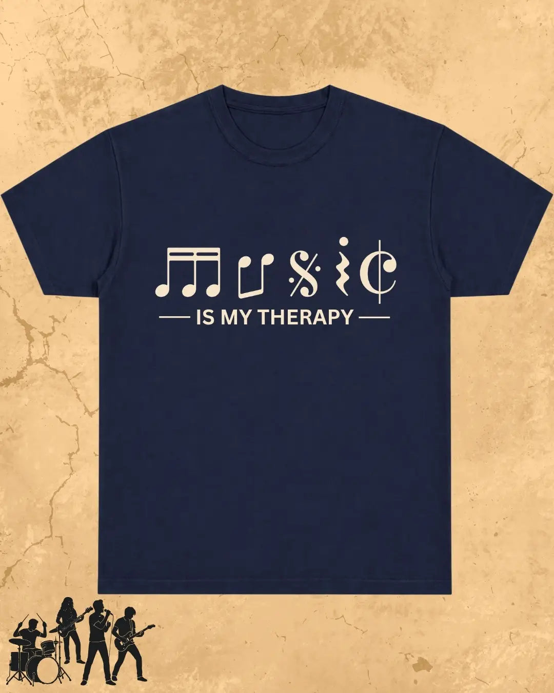 Music Is My Therapy Cotton Tshirt