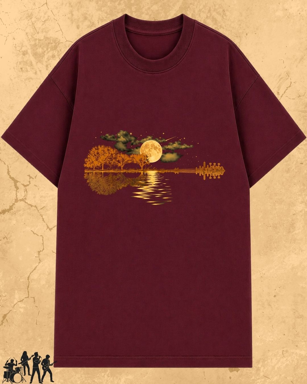 Guitar Relaxation Music Cotton T-Shirt