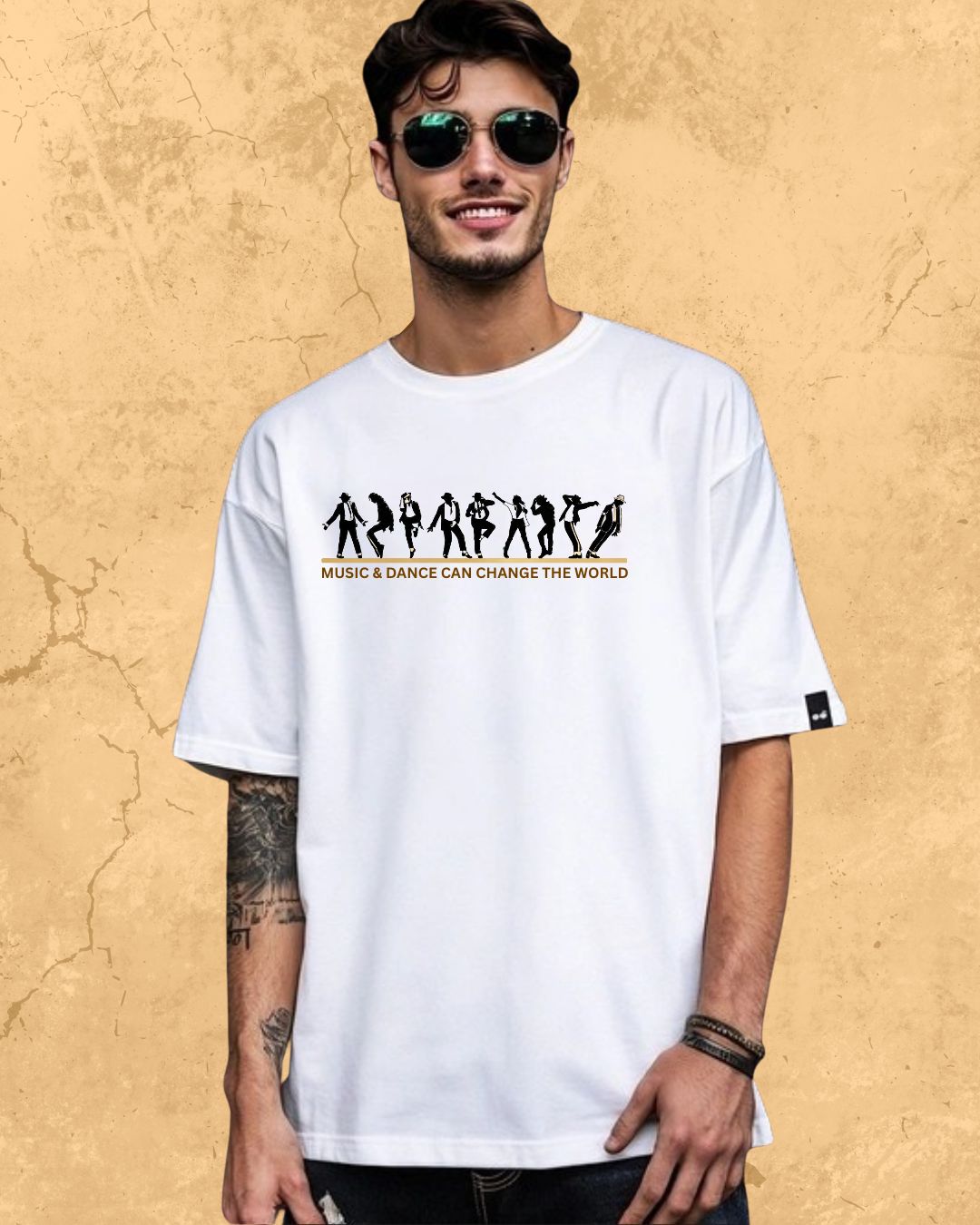 White Michael Jackson Cotton Tee