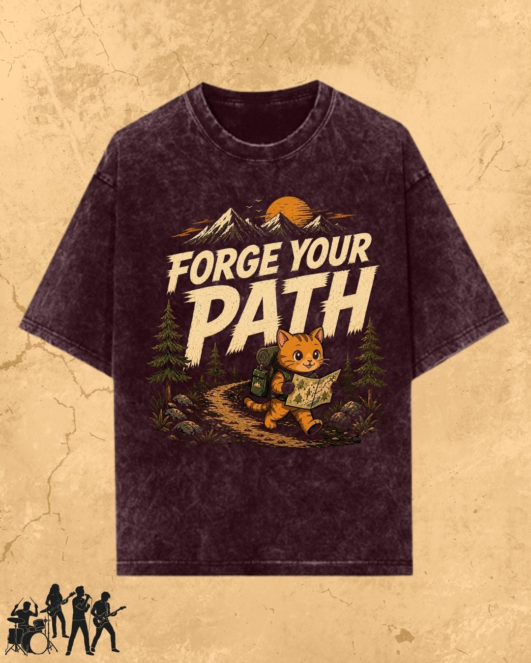 Meow Travel Mode Cotton Tshirt