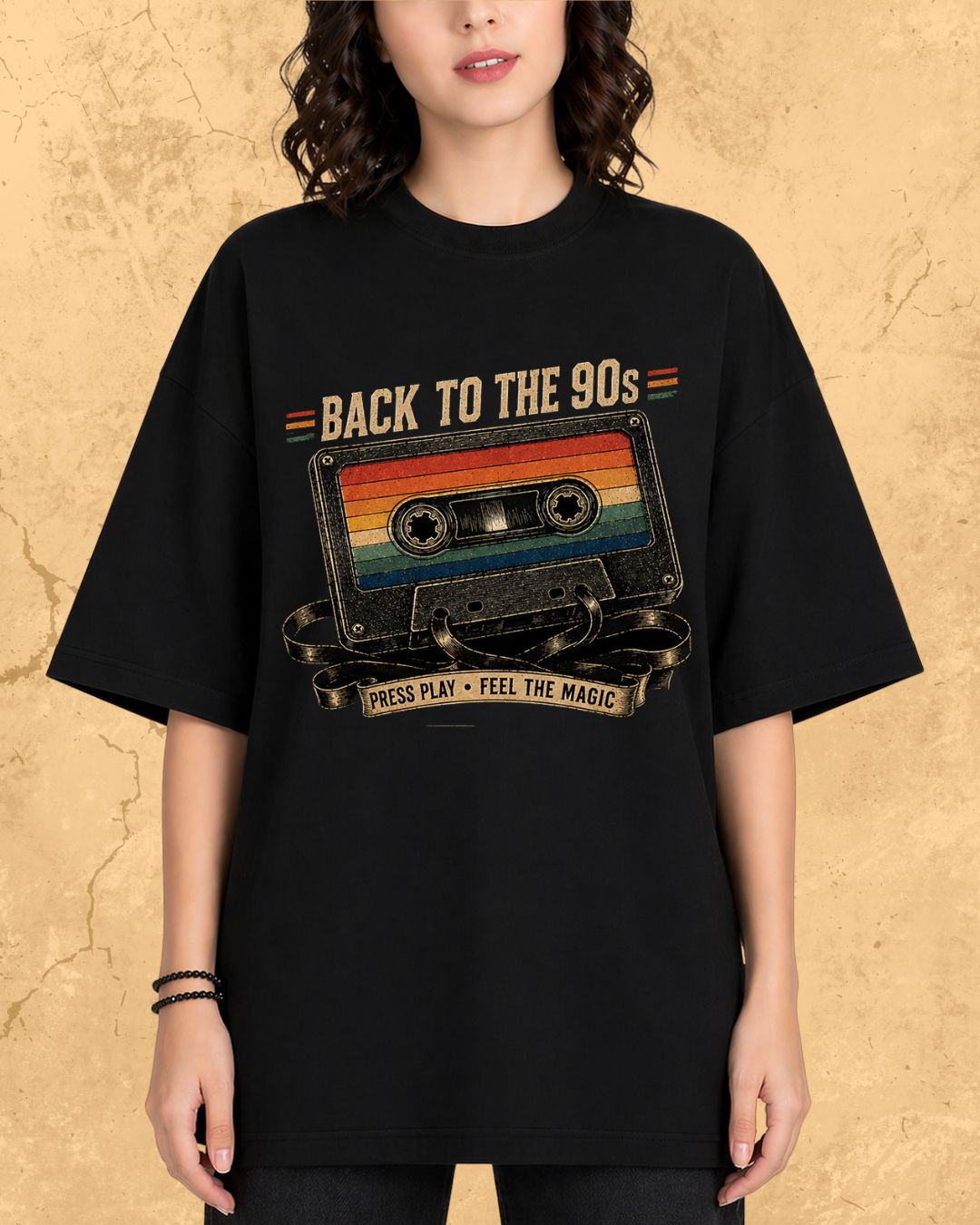 Retro Cassette Music Cotton Tshirt