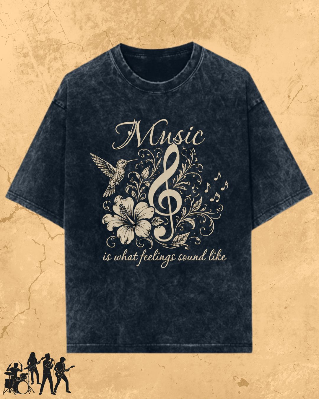 Music Is What Feelings Sound Like Cotton Tee