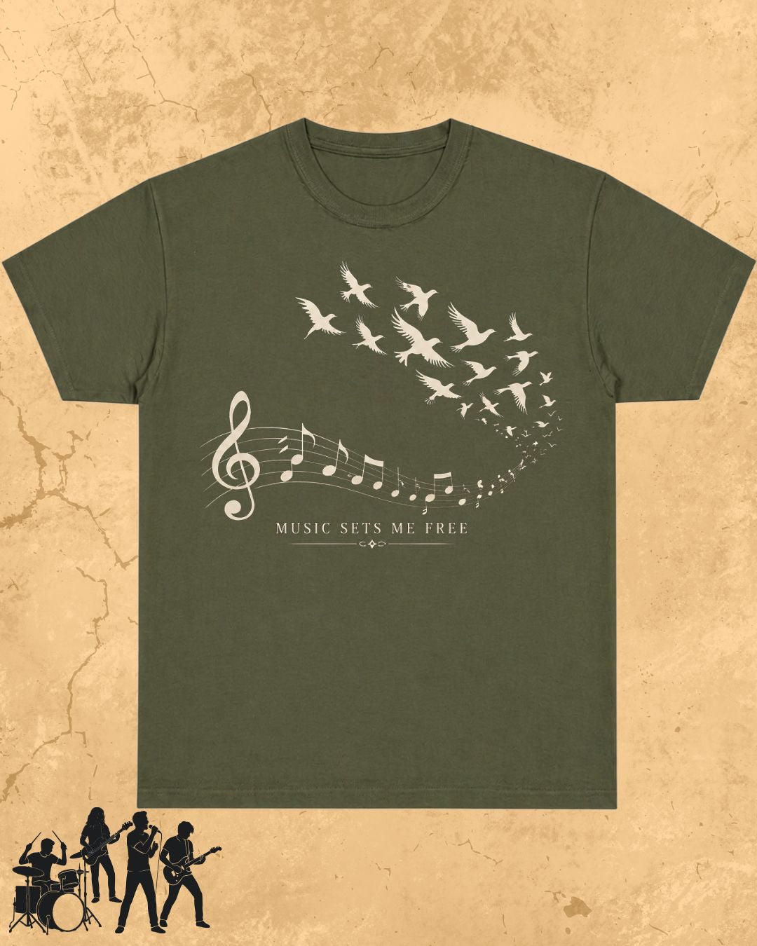 Music Freedom Cotton Tshirt