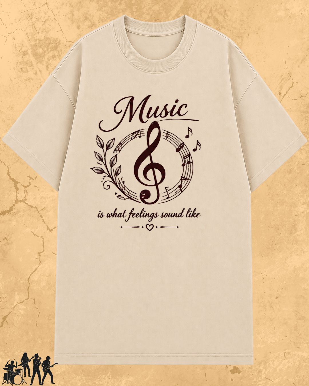 White Music Is What Feelings Sound Like Cotton Tshirt