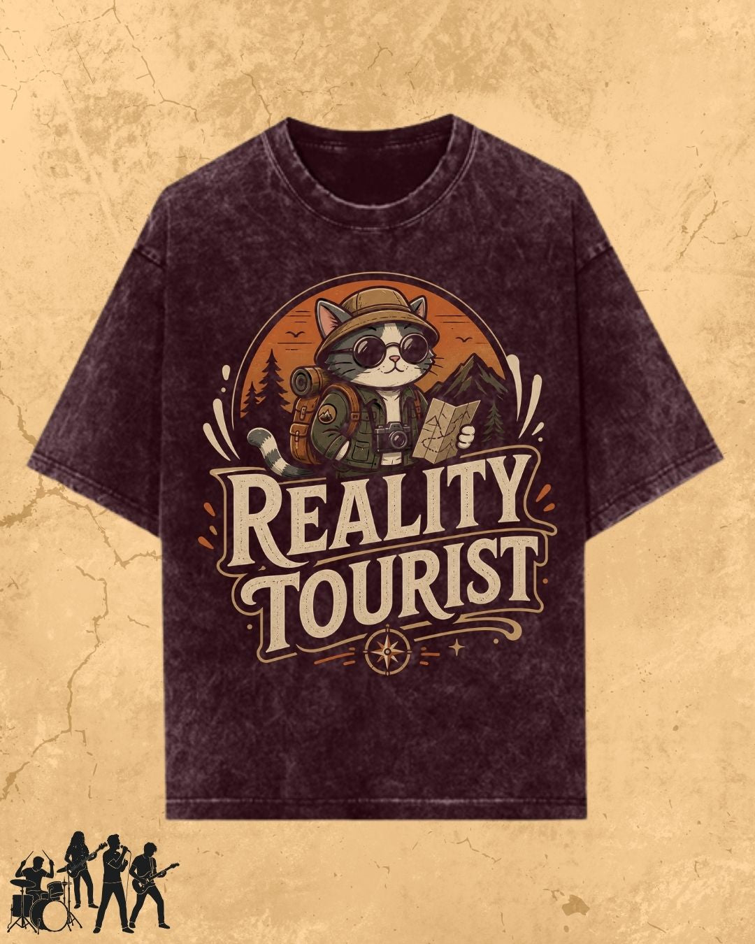 Meow Travel Mode Cotton Tshirt
