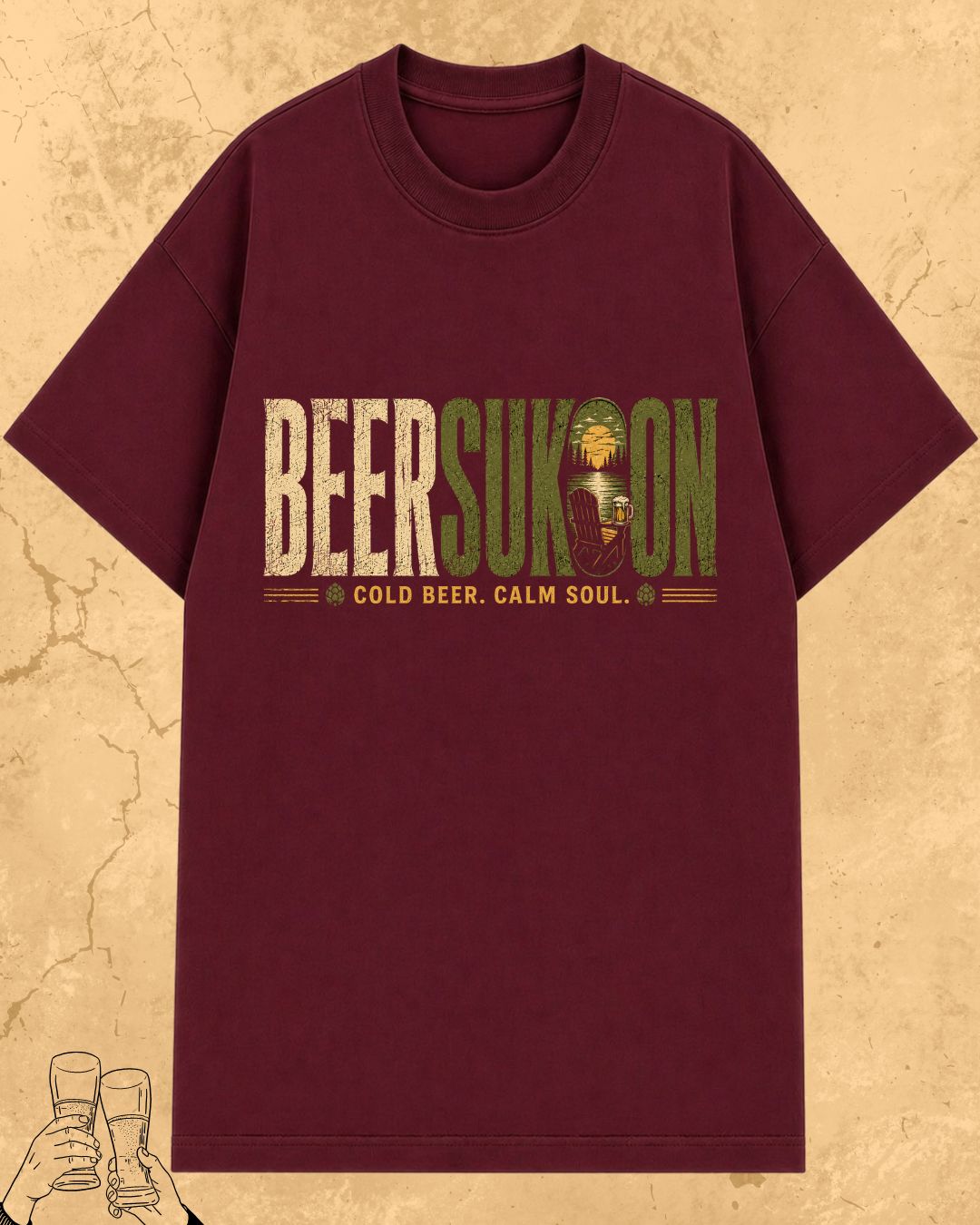 Beer Vibes Cotton Tshirt