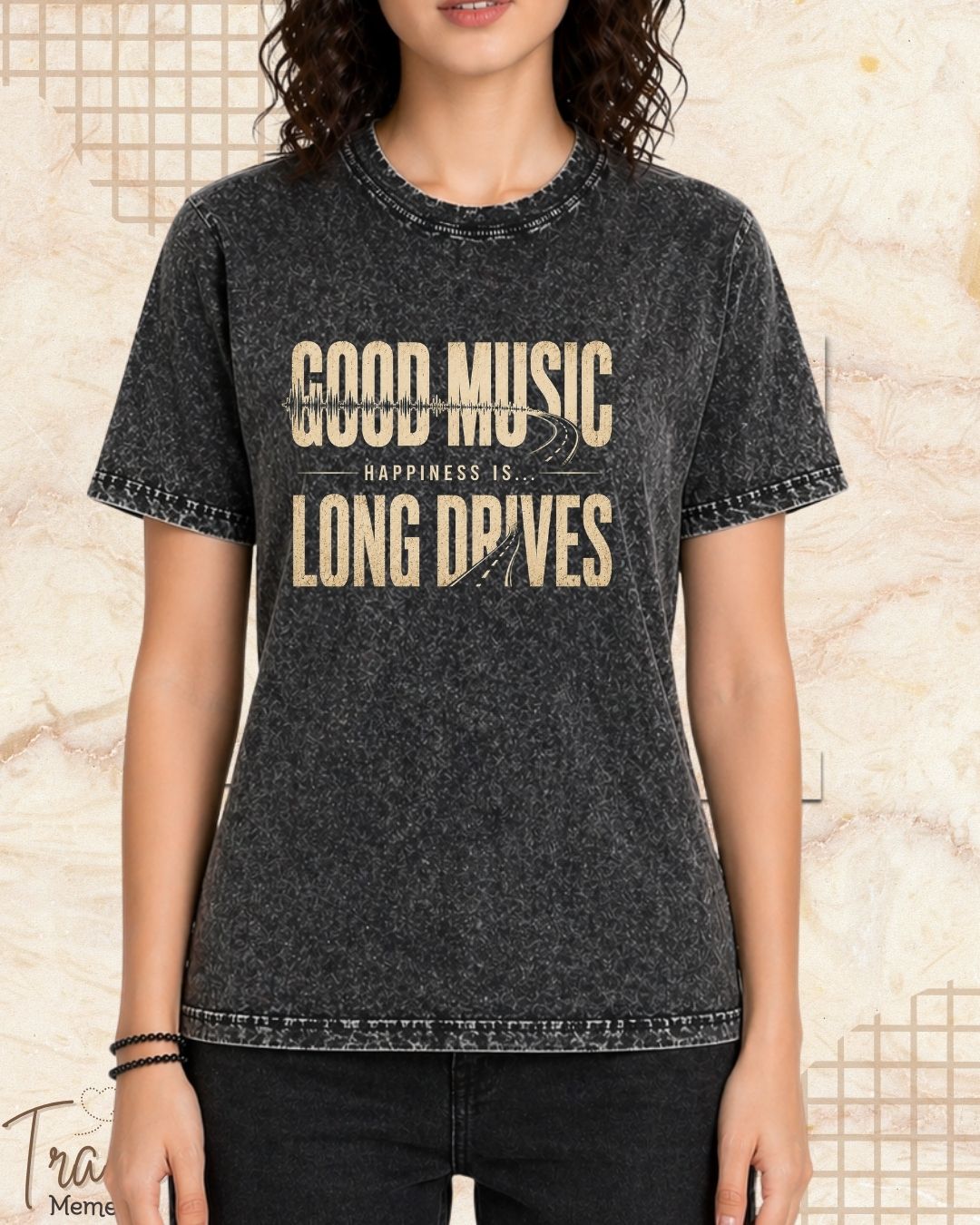 Happiness Is Travel Cotton Tshirt