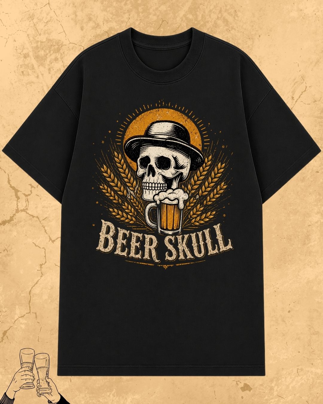 Skull Beer Party T-Shirt