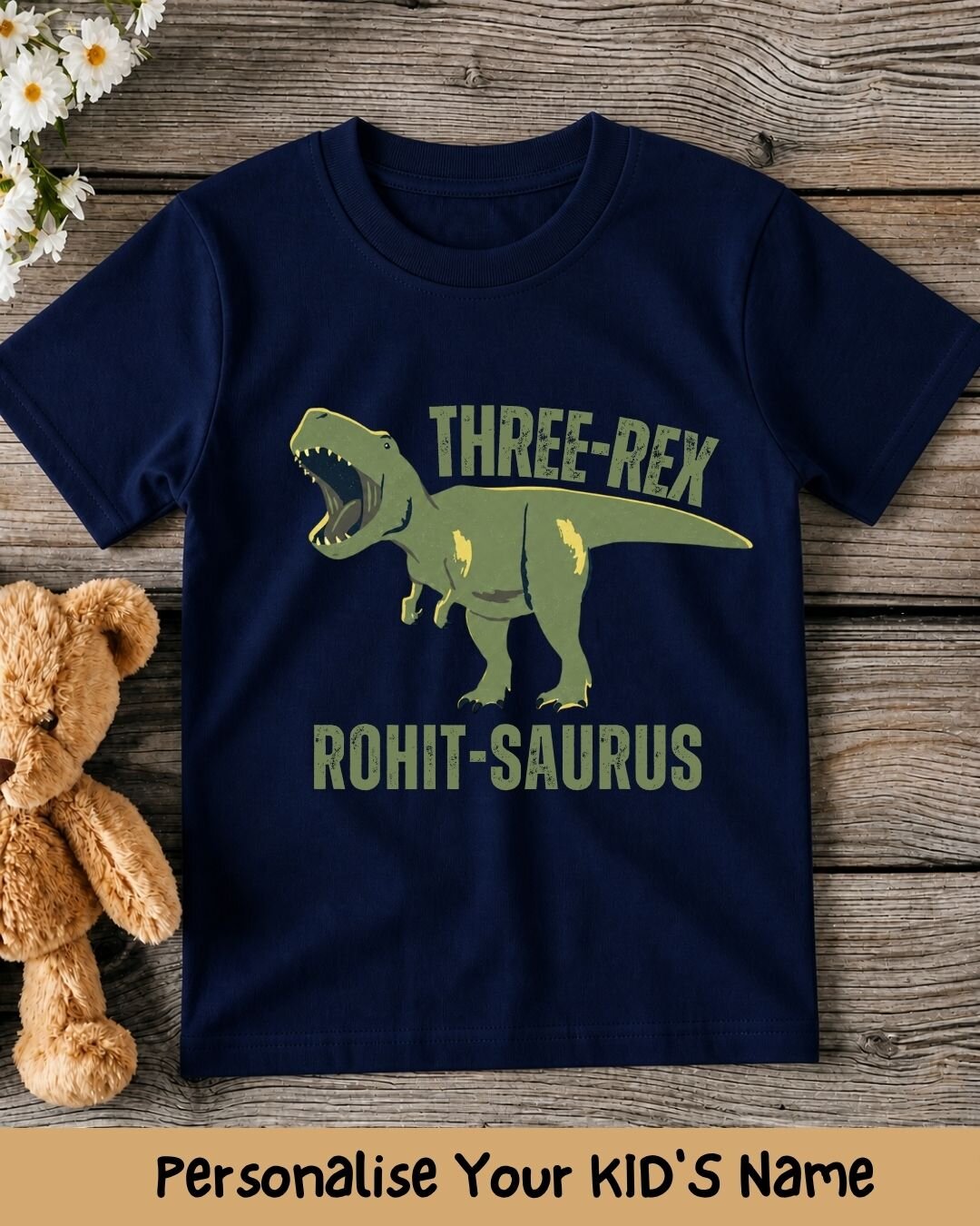 Dinosaur Custom Kid's Cotton Tee