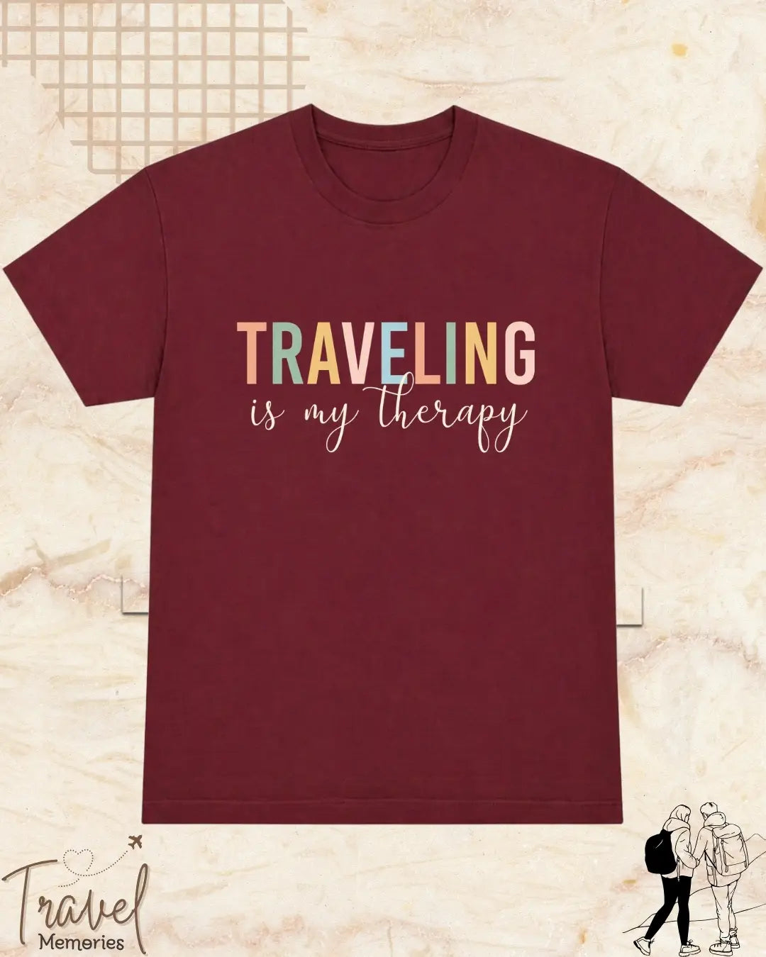 WanderScape Travel Cotton Tshirt