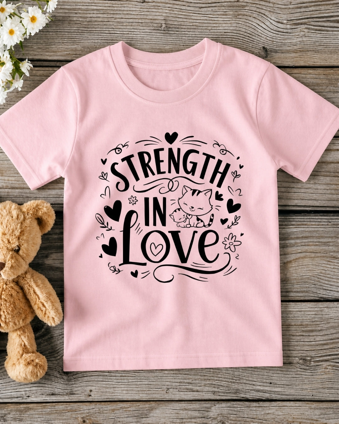 Strength In Love Kid Cotton Tshirt
