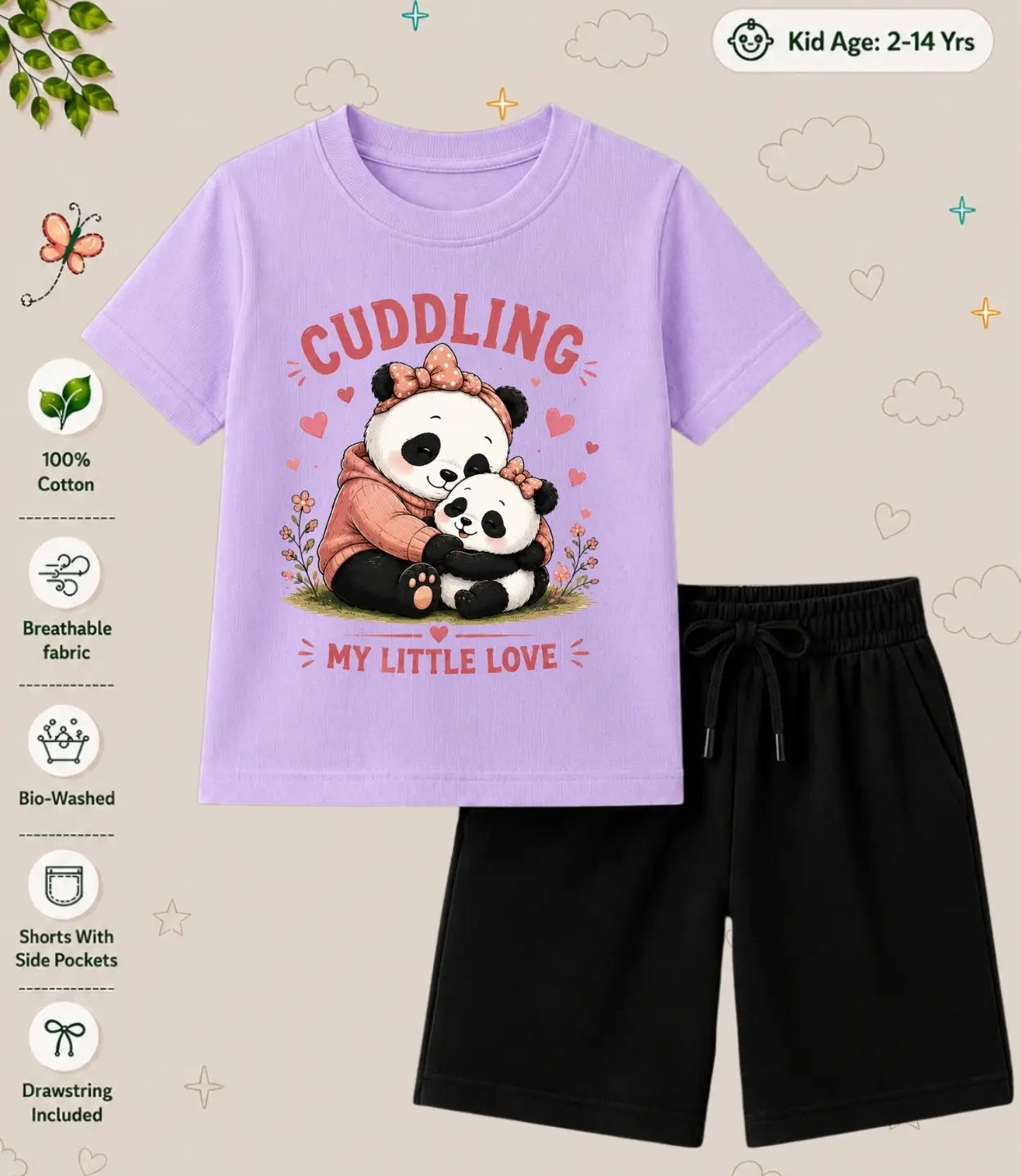 Mom - Dad Loving Kid Co-ord Set