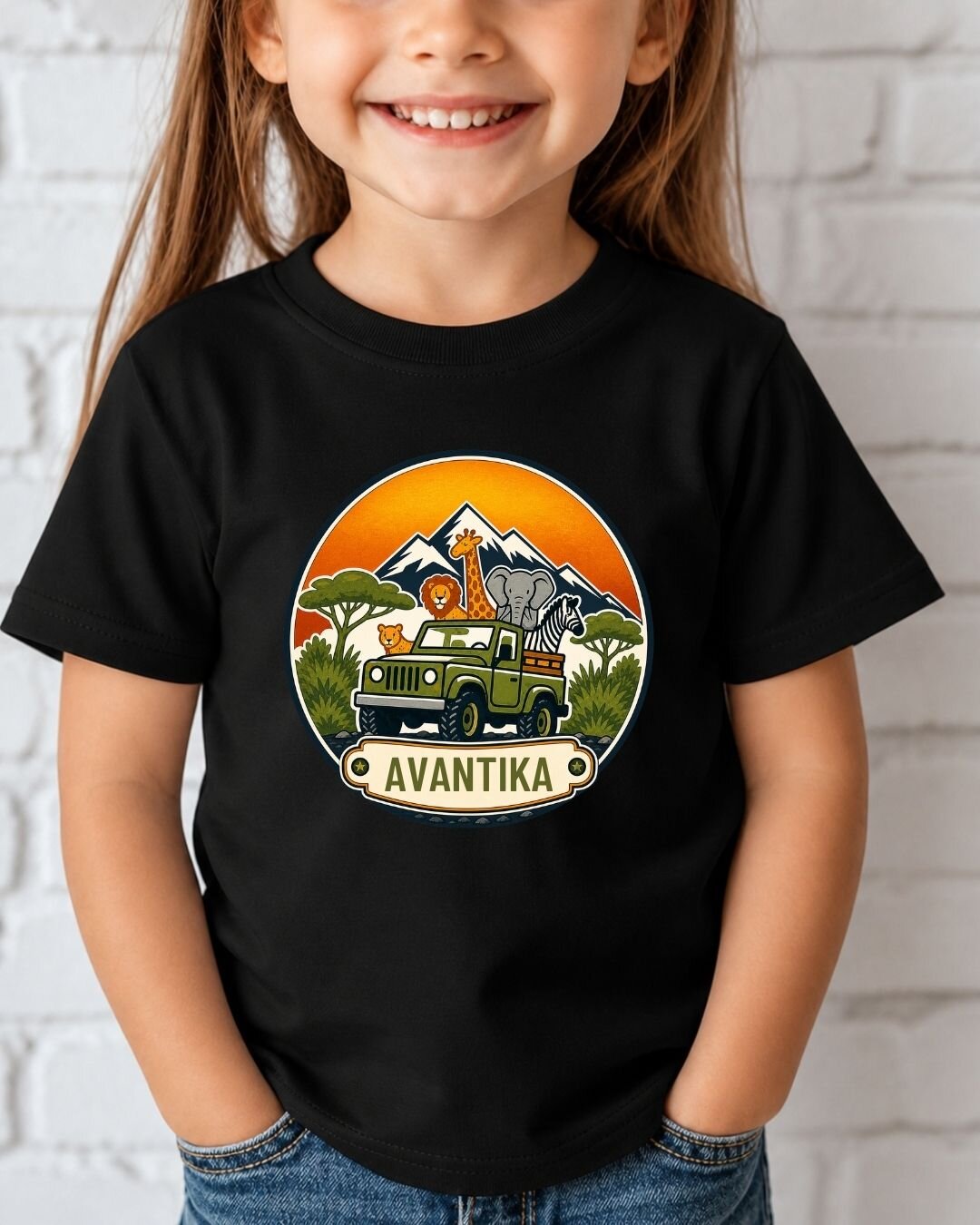 Vintage Adventure Custom Kid Cotton Tee