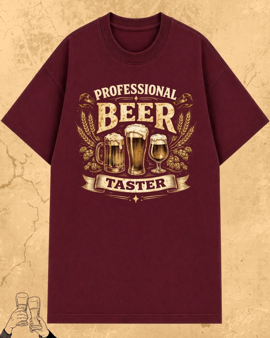 Beer Bond Statement Cotton T-Shirt