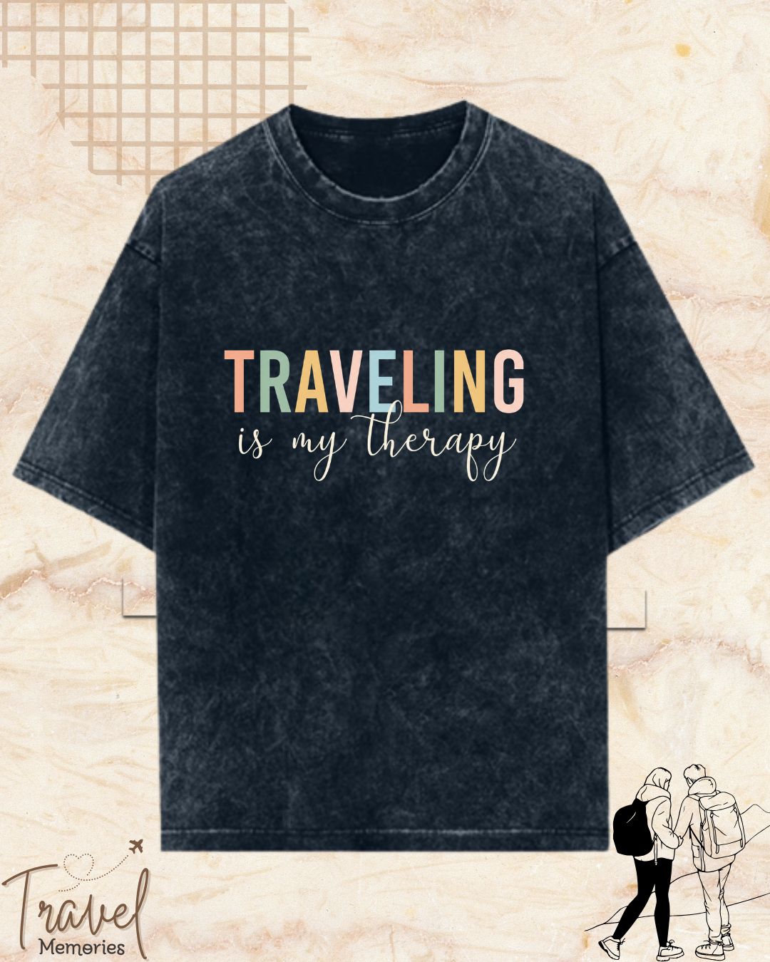 WanderScape Travel Cotton Tshirt