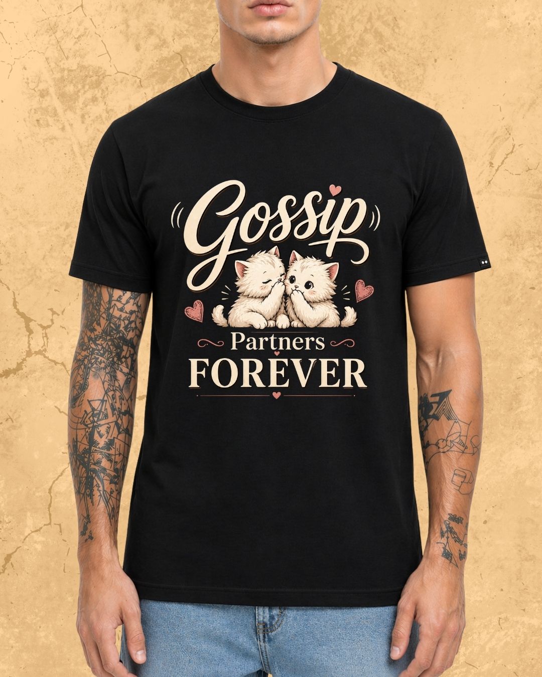 Meow Besties Cotton Tshirt