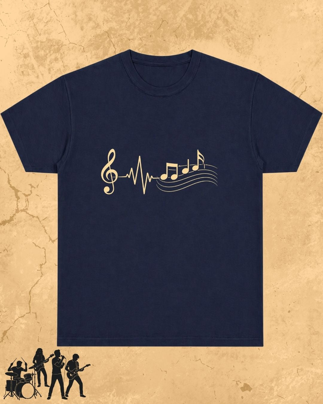 Minimal Music Vibe Cotton Tshirt