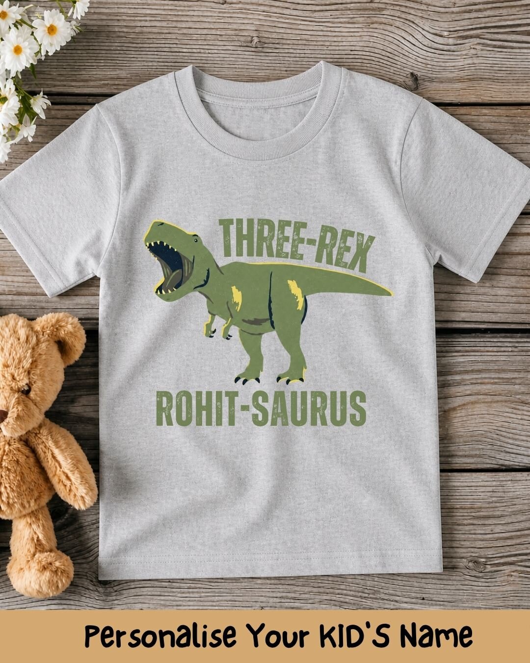 Dinosaur Custom Kid's Cotton Tee