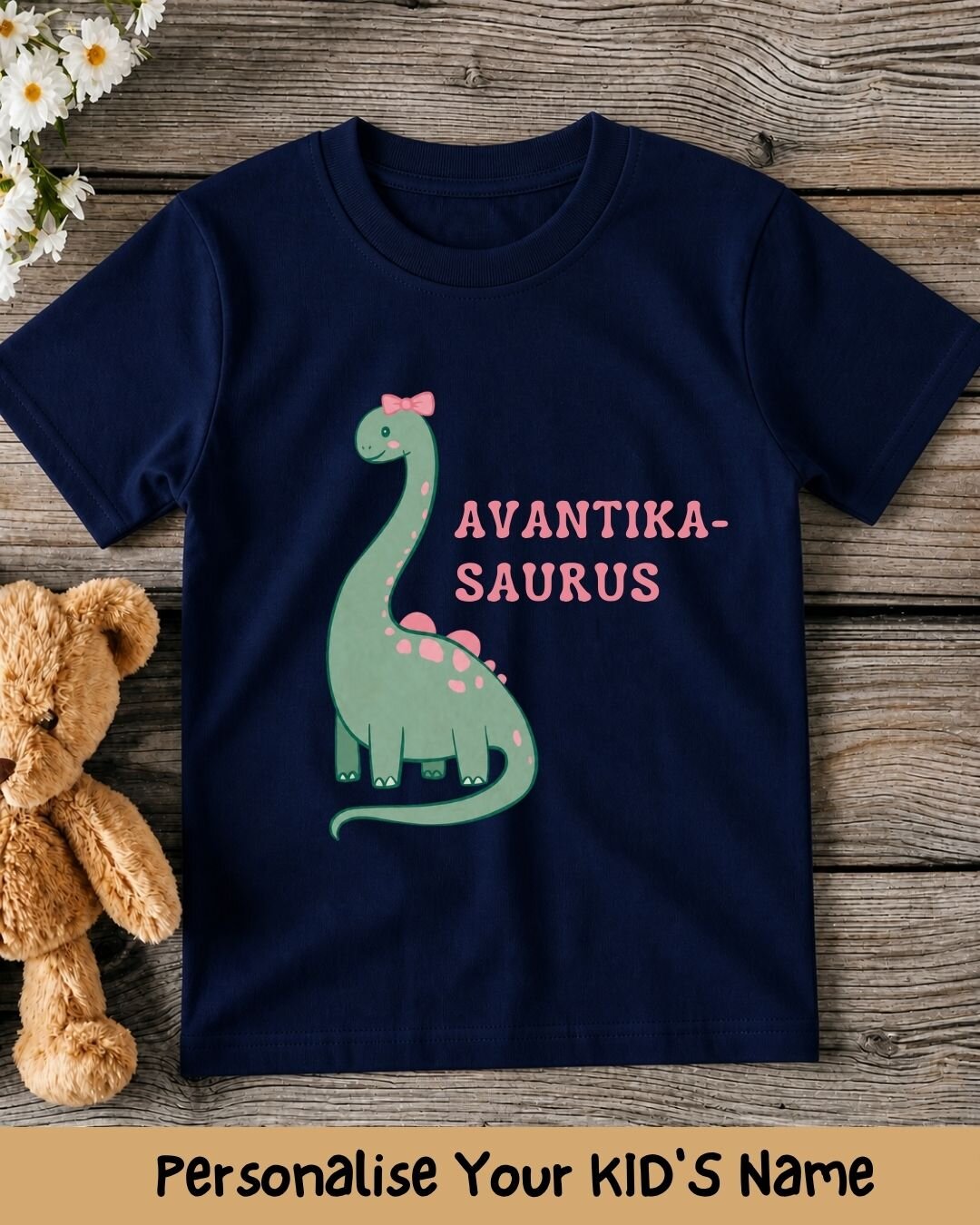 Dinosaur Custom Kid's Cotton Tee
