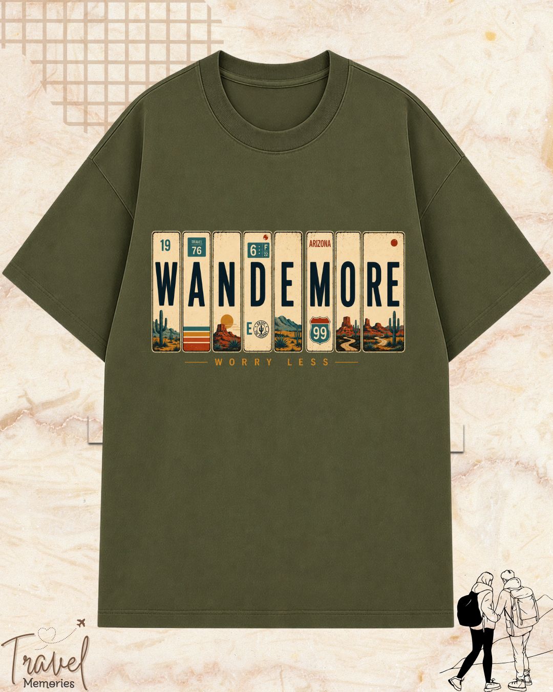 Roadtrip Travel Cotton Tshirt