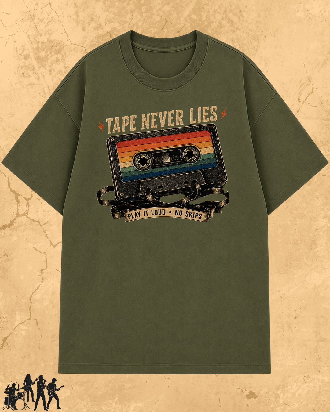 Retro Cassette Music Cotton Tshirt