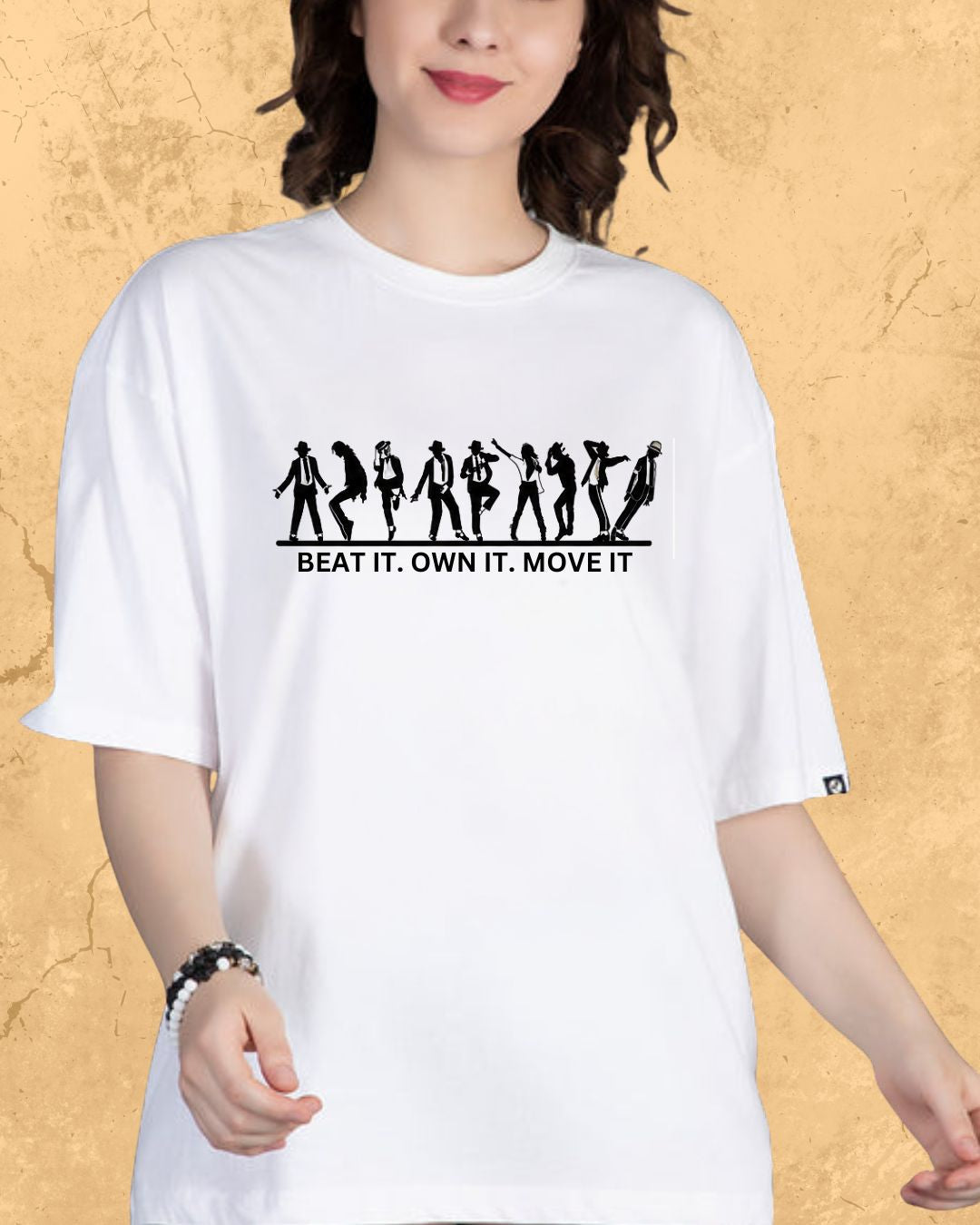 White Michael Jackson Cotton Tee