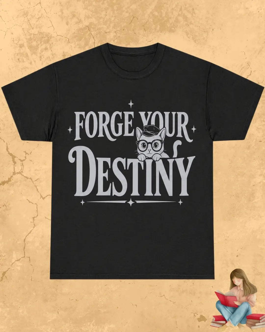 Purrfect Reader Cotton Tshirt