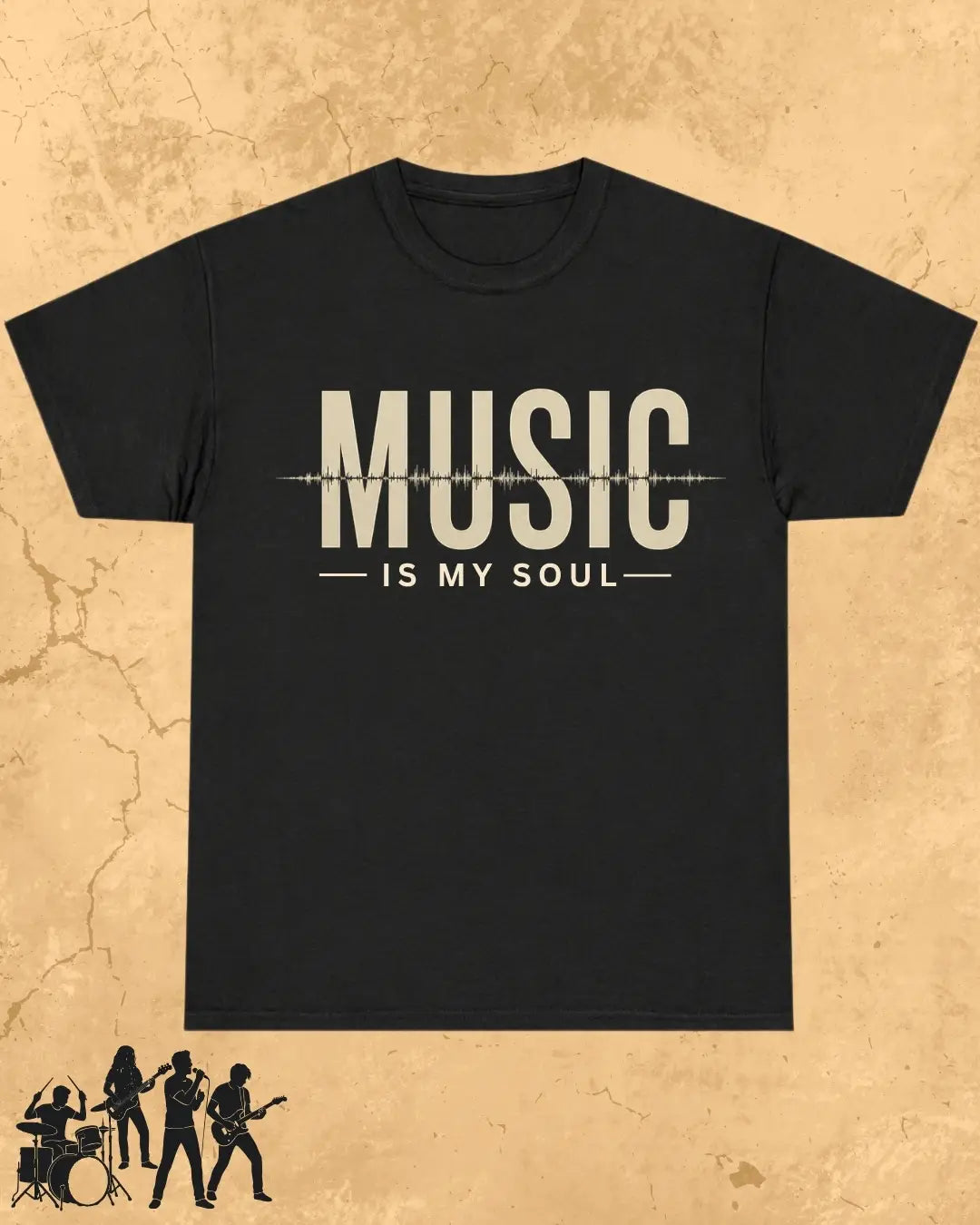Music Is My Therapy Cotton Tshirt