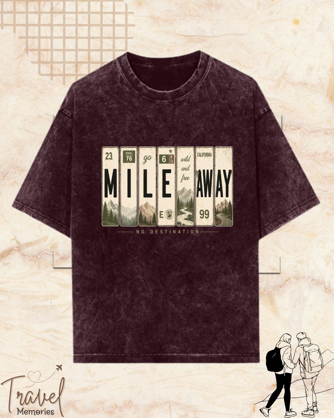 Roadtrip Travel Cotton Tshirt
