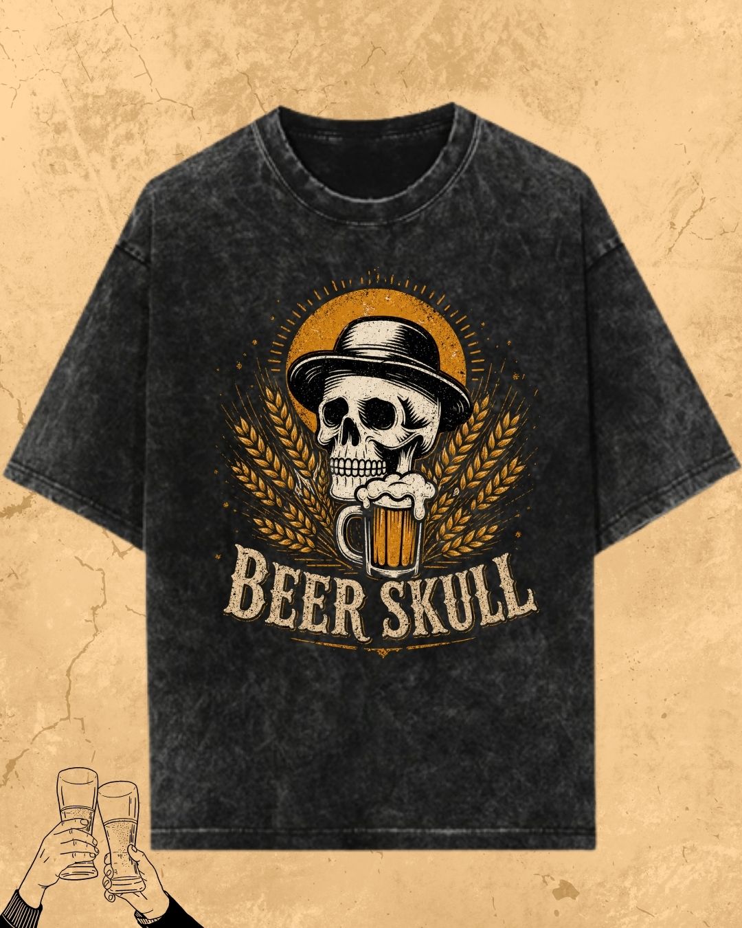 Skull Beer Party T-Shirt