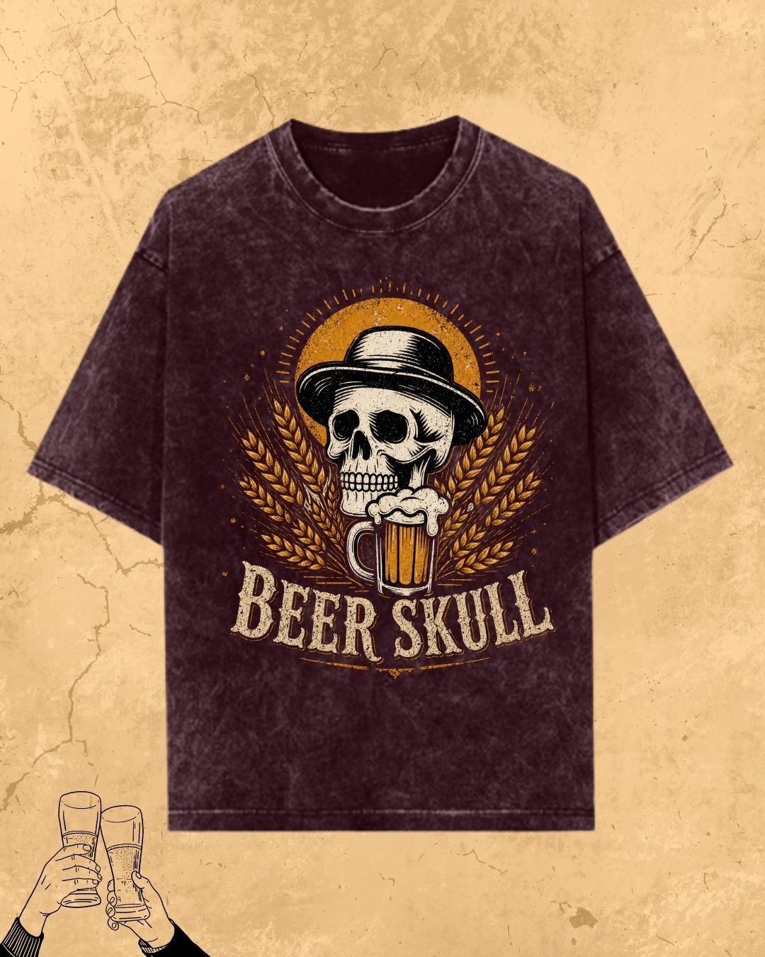 Skull Beer Party T-Shirt