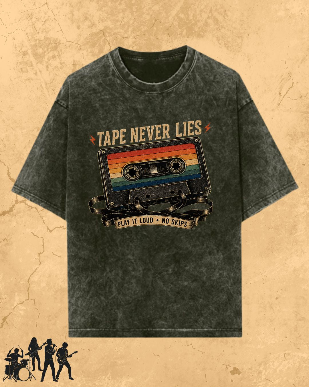 Retro Cassette Music Cotton Tshirt
