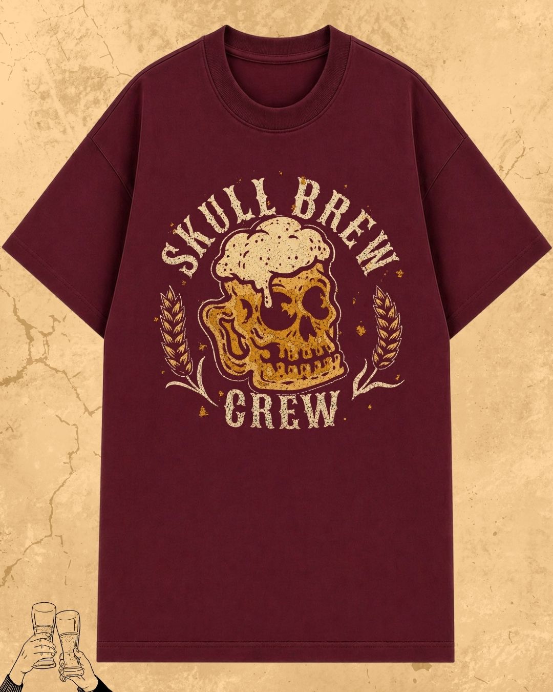 Skull Beer Party T-Shirt