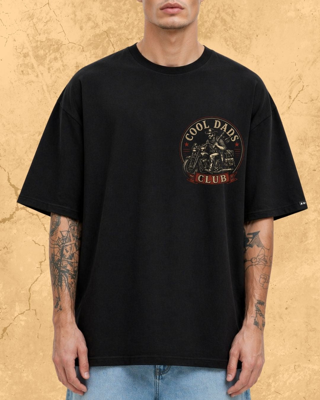 Vintage Cool Dad's Motorcycle Cotton Tshirt