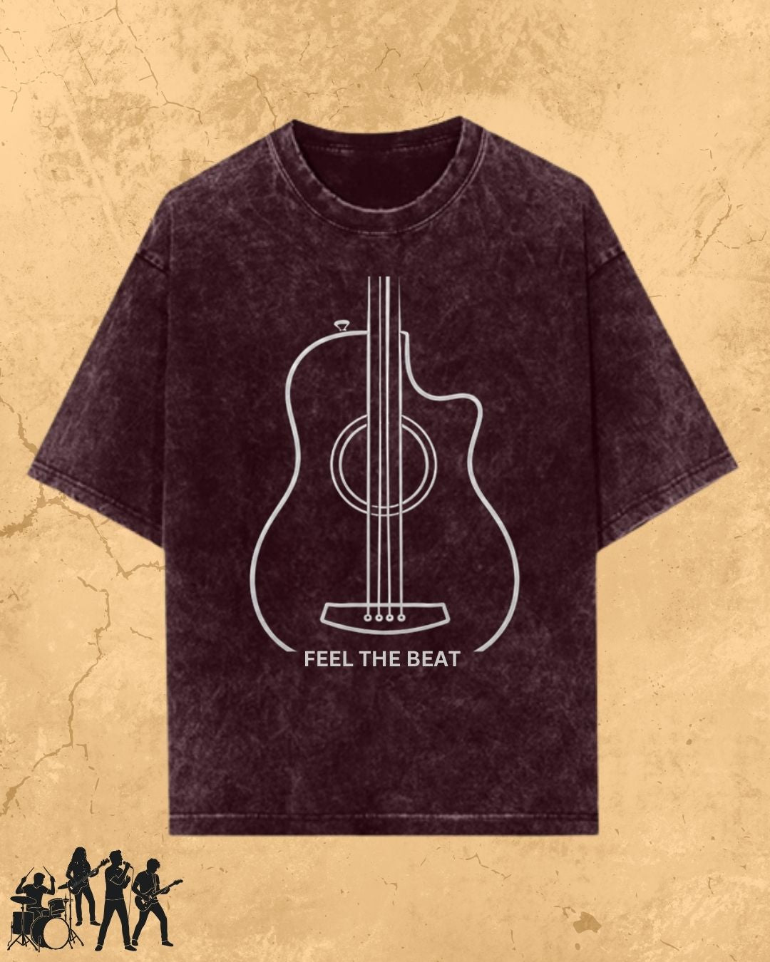 Minimal Guitar Music Cotton T-Shirt