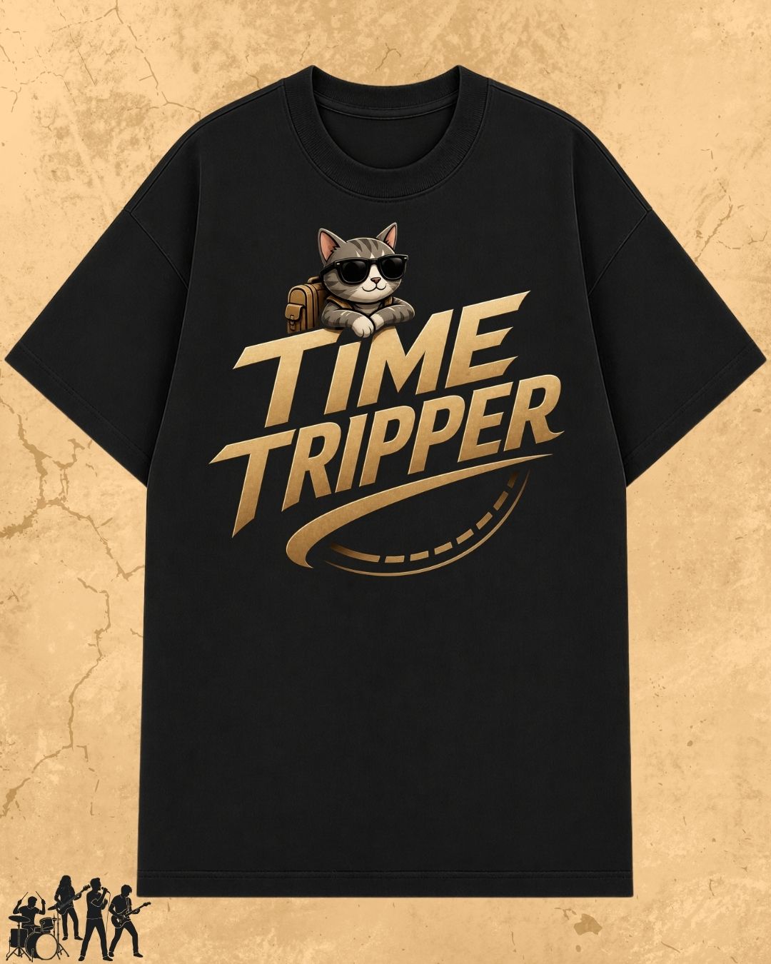 Meow Travel Mode Cotton Tshirt