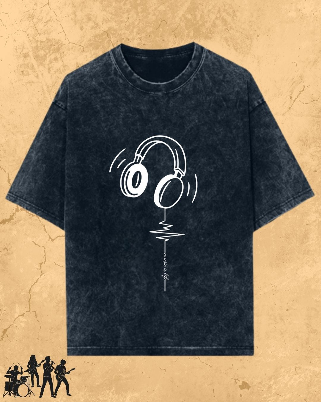 Minimal Music Vibe Cotton Tshirt