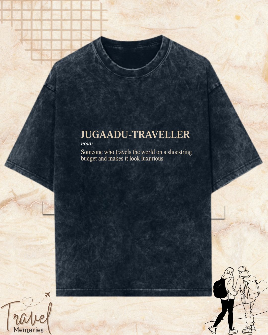 Hinglish Minimalist Dictionary Travel Cotton Tshirt