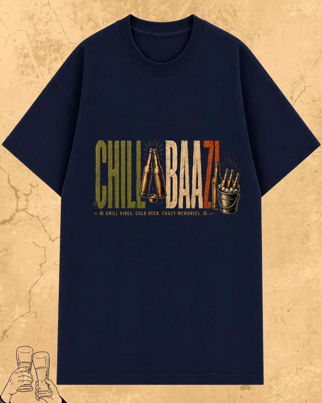 Beer Vibes Cotton Tshirt