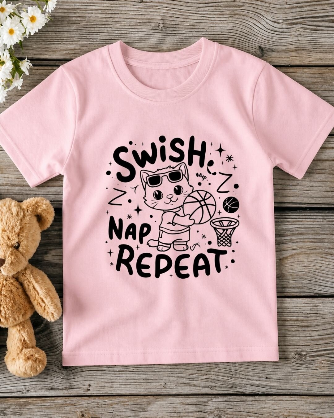 Basketball Kid Cotton Tee