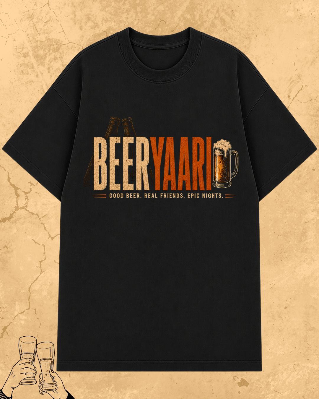 Beer Vibes Cotton Tshirt