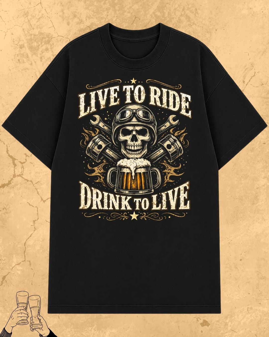 Skull Beer Party T-Shirt