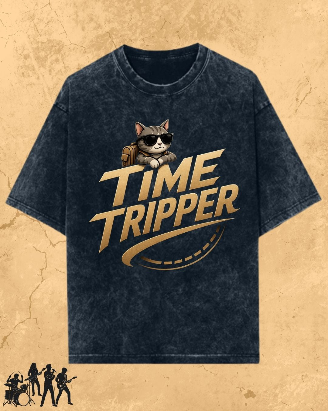 Meow Travel Mode Cotton Tshirt