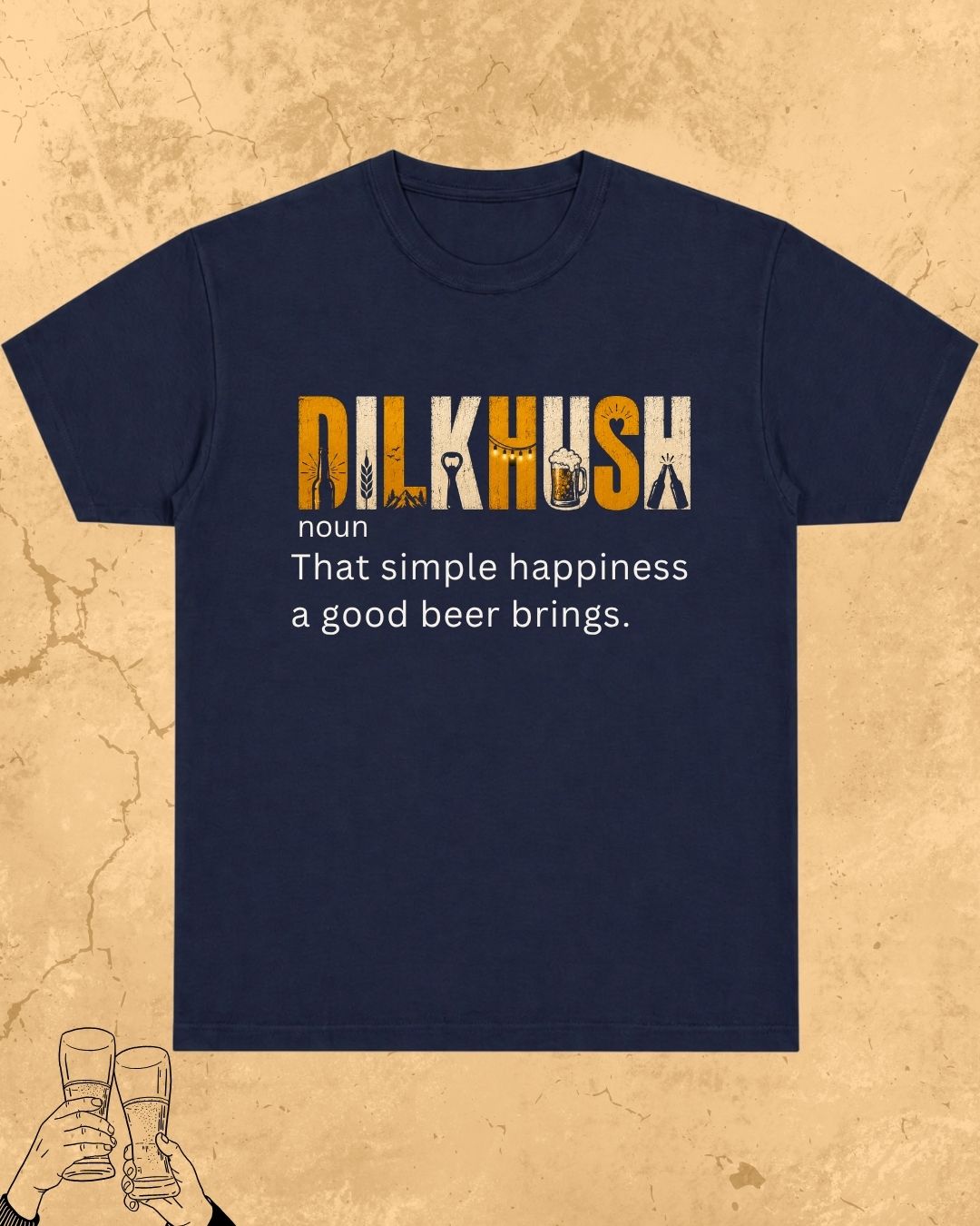 Hinglish Beer Dictionary Cotton Tshirt