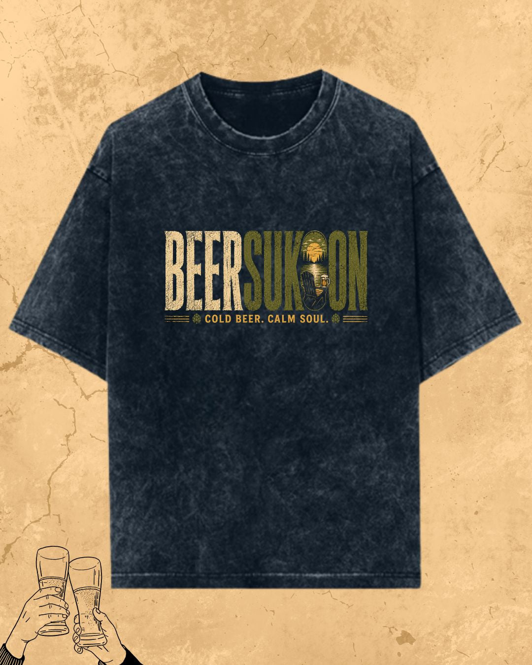 Beer Vibes Cotton Tshirt